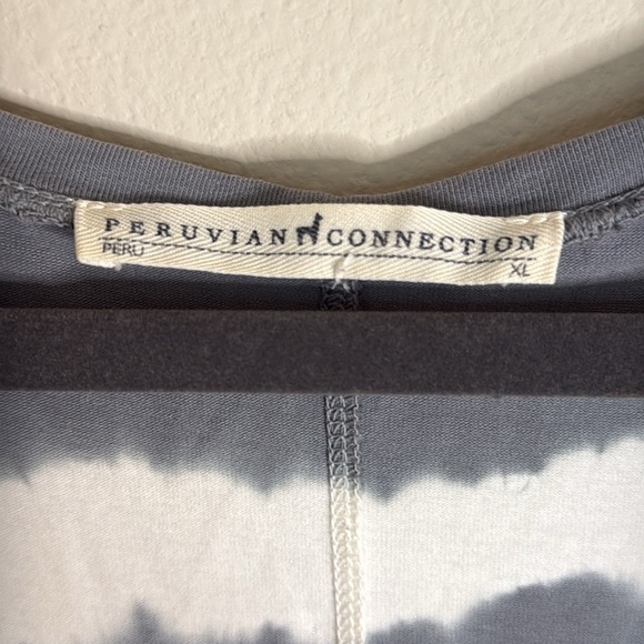 Peruvian Connection Beachcomber Tie Dye Long Sleeve Maxi Dress Size XL - Picture 2 of 5